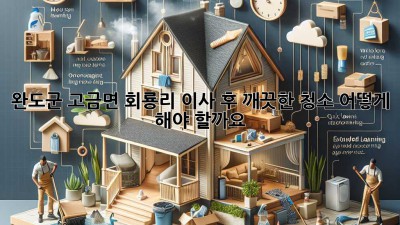 완도군 고금면 회룡리 이사 후 깨끗한 청소, 어떻게 해야 할까요?